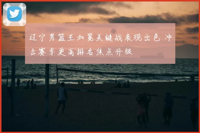 辽宁男篮王加冕关键战表现出色 冲击赛季更高排名焦点升级